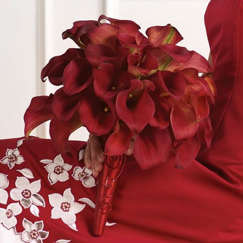 Bouquet di calle rosse